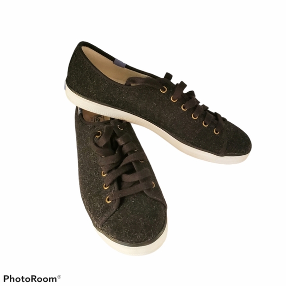 Keds Dream Foam Black Wool Sneakers Size 10 - Picture 1 of 5